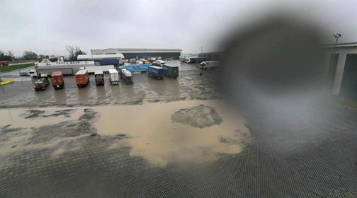 RGB image with water droplet artifacts from rain